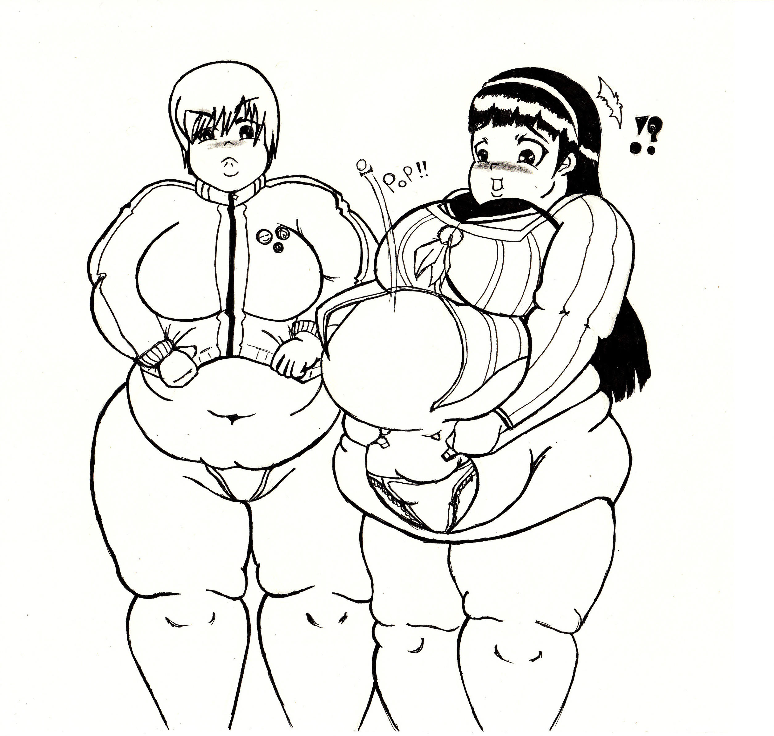 fat anime girl weight gain game